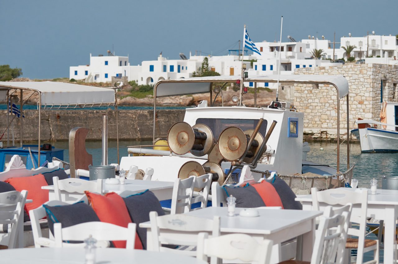 Fishing boat in Naoussa, Paros