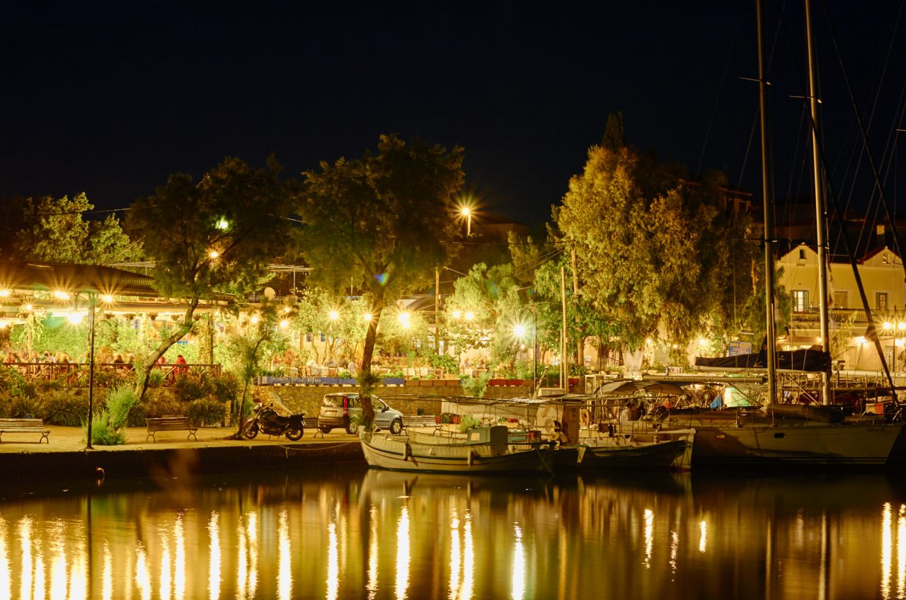 Steni Vala Bay at night, Alonnisos